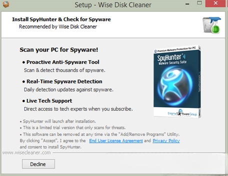 Cài đặt Wise Disk Cleaner