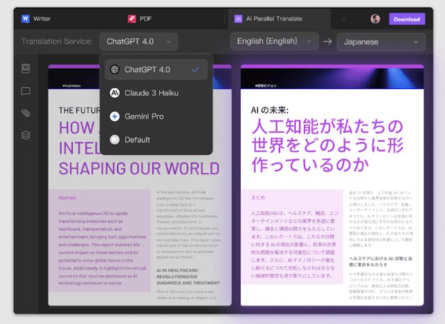 Dịch văn bản một cách nhanh chóng
