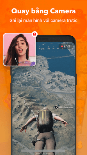 Ghi lại màn hình với camera trước