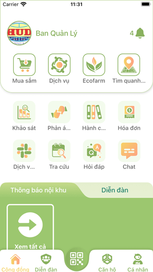 Giao diện chính của ứng dụng